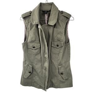 Stooshy Green Vest Womens Size Medium M
